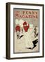 Lady golfer taking a swing on the cover of 'The Penny Magazine', c1900-Unknown-Framed Giclee Print