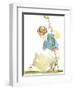 Lady Golfer Teeing Up-null-Framed Art Print