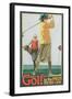 Lady Golfer-null-Framed Art Print