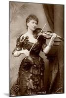 Lady Hallé playing the violin (b/w photo)-Alexander Bassano-Mounted Giclee Print