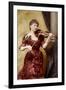 Lady Hallé playing the violin-Alexander Bassano-Framed Giclee Print