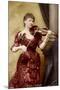 Lady Hallé playing the violin-Alexander Bassano-Mounted Giclee Print