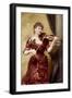 Lady Hallé playing the violin-Alexander Bassano-Framed Giclee Print