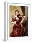 Lady Hallé playing the violin-Alexander Bassano-Framed Giclee Print