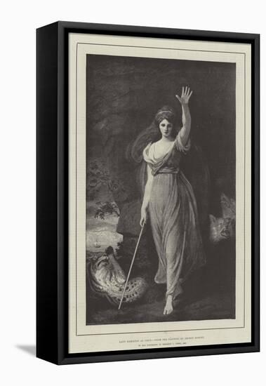 Lady Hamilton as Circe-George Romney-Framed Stretched Canvas