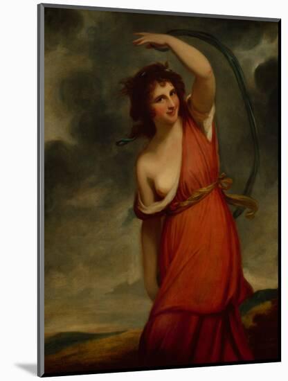 Lady Hamilton as Mirth-George Romney-Mounted Giclee Print