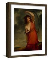 Lady Hamilton as Mirth-George Romney-Framed Giclee Print