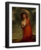 Lady Hamilton as Mirth-George Romney-Framed Giclee Print