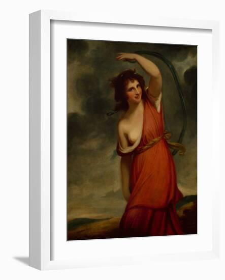 Lady Hamilton as Mirth-George Romney-Framed Giclee Print