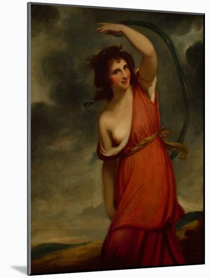 Lady Hamilton as Mirth-George Romney-Mounted Giclee Print