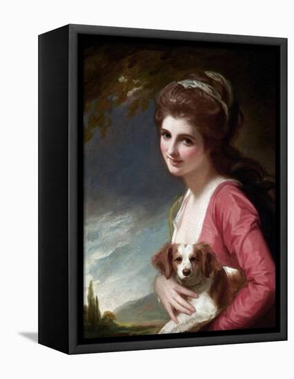 Lady Hamilton as Nature-George Romney-Framed Stretched Canvas