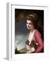 Lady Hamilton as Nature-George Romney-Framed Premium Giclee Print