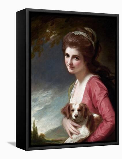 Lady Hamilton as Nature-George Romney-Framed Stretched Canvas