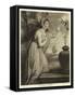 Lady Hamilton as Sensibility-George Romney-Framed Stretched Canvas