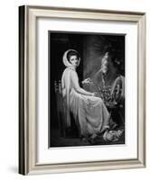 'Lady Hamilton as The Spinstress', c1782, (1912)-George Romney-Framed Giclee Print