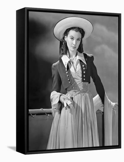 Lady Hamilton by Alexander Korda with Vivien Leigh, 1941 (b/w photo)-null-Framed Stretched Canvas