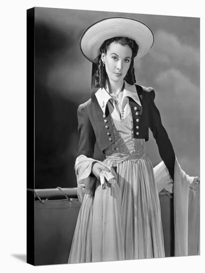 Lady Hamilton by Alexander Korda with Vivien Leigh, 1941 (b/w photo)-null-Stretched Canvas