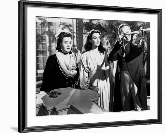 Lady Hamilton by Alexander Korda with Vivien Leigh, 1941 (b/w photo)-null-Framed Photo