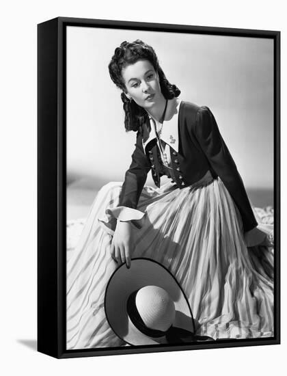 Lady Hamilton by Alexander Korda with Vivien Leigh, 1941 (b/w photo)-null-Framed Stretched Canvas