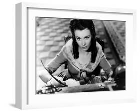 Lady Hamilton by Alexander Korda with Vivien Leigh, 1941 (b/w photo)-null-Framed Photo