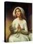 Lady Hamilton Praying-George Romney-Stretched Canvas