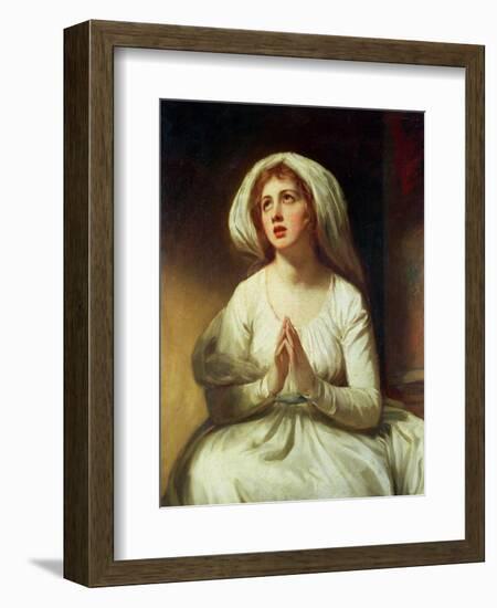 Lady Hamilton Praying-George Romney-Framed Giclee Print