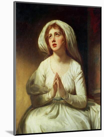 Lady Hamilton Praying-George Romney-Mounted Giclee Print