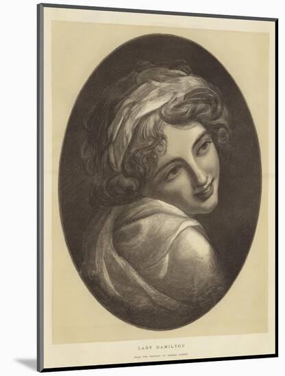 Lady Hamilton-George Romney-Mounted Giclee Print