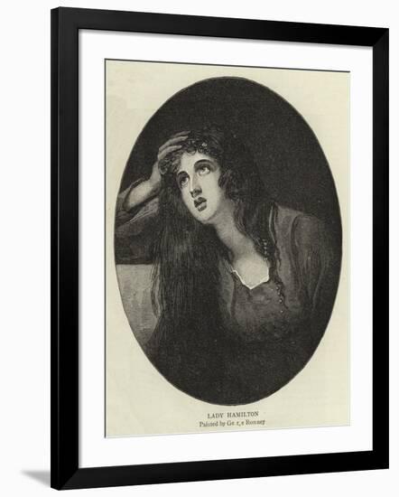 Lady Hamilton-George Romney-Framed Giclee Print