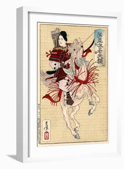 Lady Hangaku, C1885-Tsukioka Yoshitoshi-Framed Giclee Print
