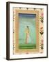 Lady Holding a Flower, from the Small Clive Album (Opaque W/C on Paper)-Mughal-Framed Giclee Print