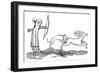 Lady Hunting with a Hound, 14th Centuy-null-Framed Giclee Print