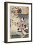 Lady Iga and the Ghost of Sasaki Kiyotaka, 1886-Toyohara Chikanobu-Framed Giclee Print