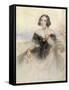 Lady in a Black Dress, 1847-John Hayter-Framed Stretched Canvas