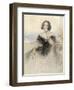 Lady in a Black Dress, 1847-John Hayter-Framed Giclee Print