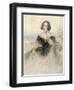 Lady in a Black Dress, 1847-John Hayter-Framed Giclee Print