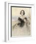 Lady in a Black Dress, 1847-John Hayter-Framed Giclee Print