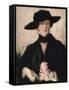 Lady in a Black Hat-Francis Campbell Boileau Cadell-Framed Stretched Canvas