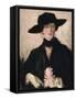 Lady in a Black Hat-Francis Campbell Boileau Cadell-Framed Stretched Canvas