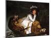 Lady in a Boat-James Tissot-Mounted Art Print