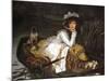 Lady in a Boat-Jacques-Joseph Tissot-Mounted Art Print
