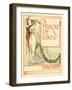 Lady In A Classical Robe Lifts A Festoon-Walter Crane-Framed Art Print