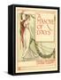 Lady In A Classical Robe Lifts A Festoon-Walter Crane-Framed Stretched Canvas