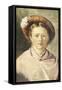 Lady in a Feathered Hat-William Henry Hunt-Framed Stretched Canvas