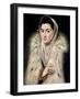 Lady in a Fur Wrap-El Greco-Framed Giclee Print