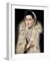 Lady in a Fur Wrap-El Greco-Framed Giclee Print