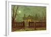 Lady in a Garden by Moonlight, 1892-John Atkinson Grimshaw-Framed Giclee Print