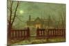 Lady in a Garden by Moonlight, 1892-John Atkinson Grimshaw-Mounted Giclee Print