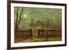 Lady in a Garden by Moonlight, 1892-John Atkinson Grimshaw-Framed Giclee Print