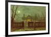 Lady in a Garden by Moonlight, 1892-John Atkinson Grimshaw-Framed Giclee Print